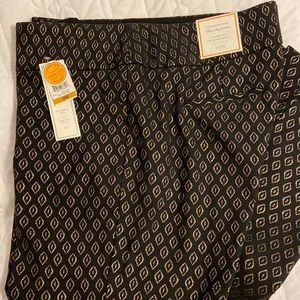 Womens classic fit dress pants gold accents 16W by Charter Club New with tags
